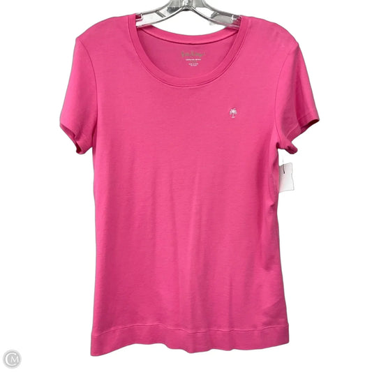 Top Short Sleeve Designer By Lilly Pulitzer In Pink, Size: Xl