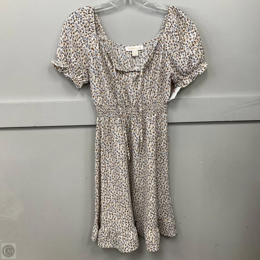 Dress Casual Short By Monteau In Floral Print, Size: Xs