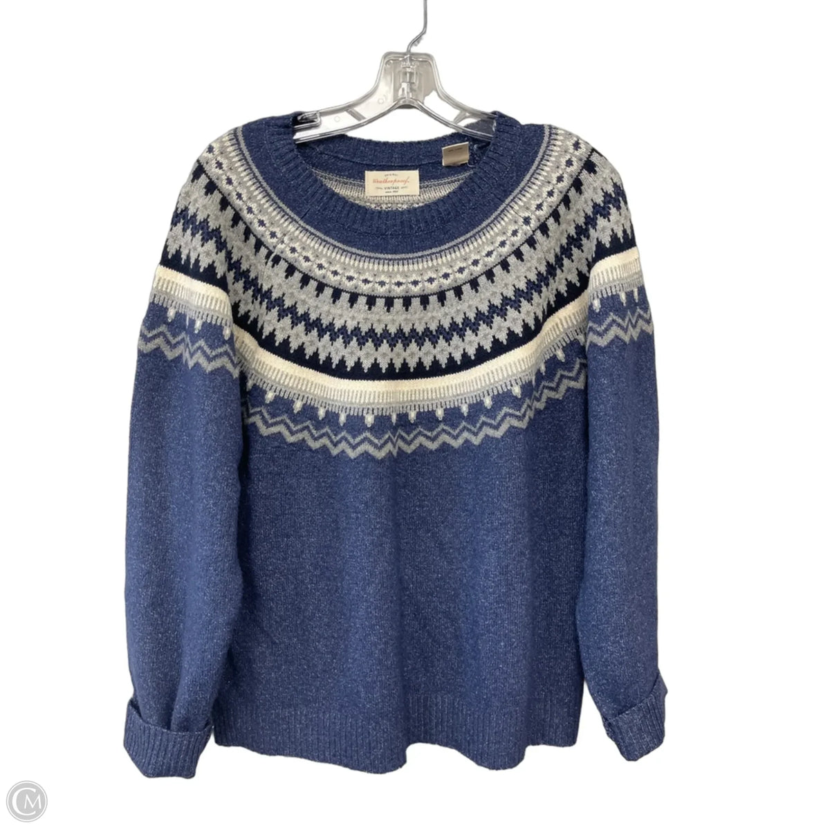 Sweater By Weatherproof In Blue, Size: L