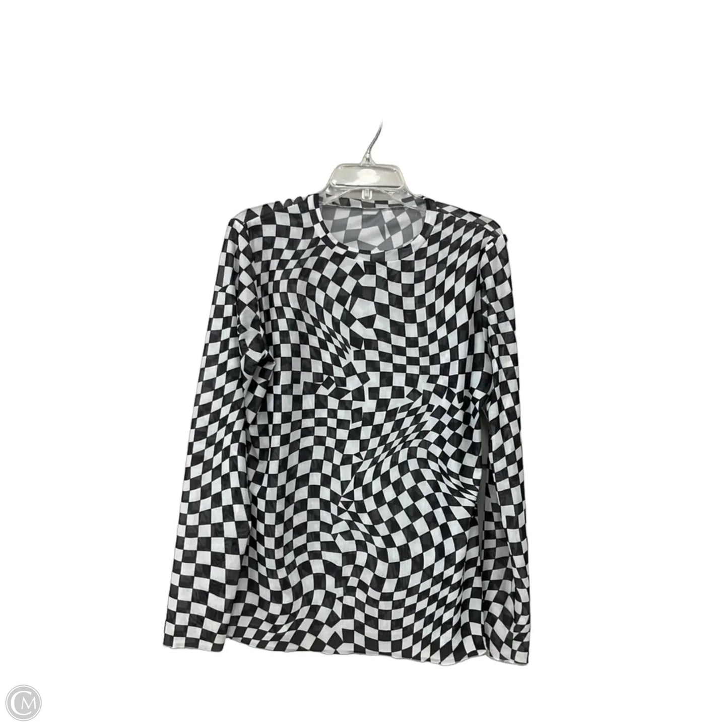 Top Long Sleeve By Cmf In Black & White, Size: Xxl