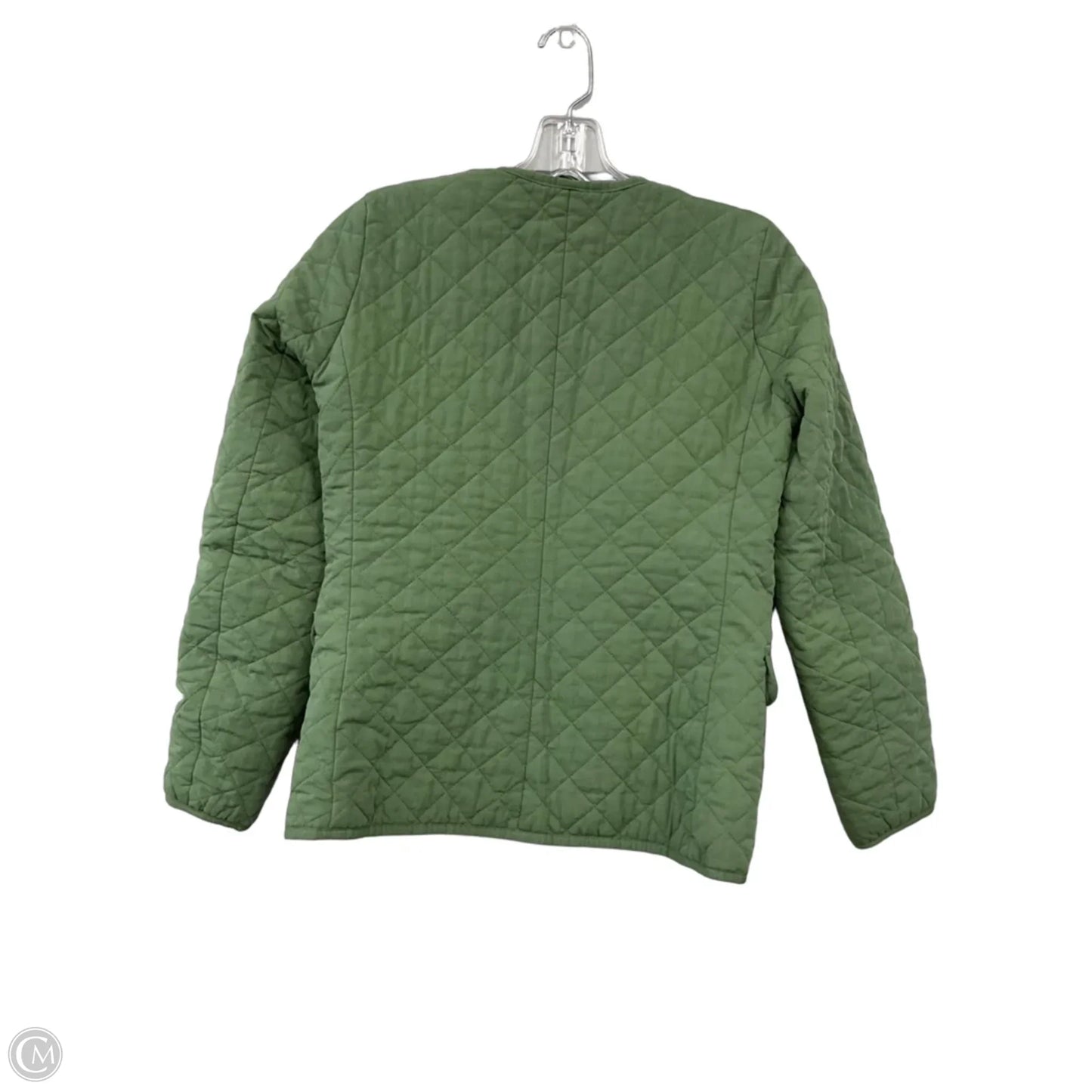 Jacket Puffer & Quilted By J. Crew In Green, Size: 0p