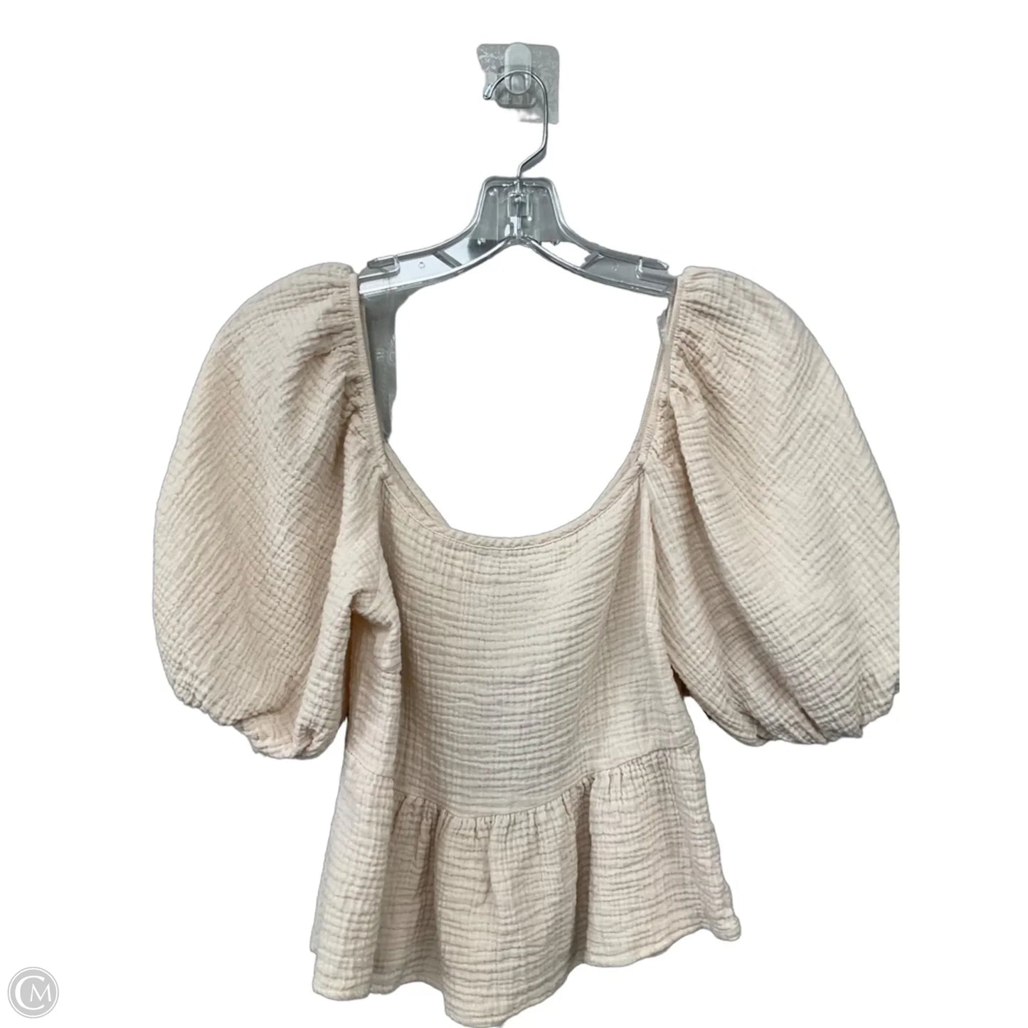 Top 3/4 Sleeve By Altard State In Cream, Size: L