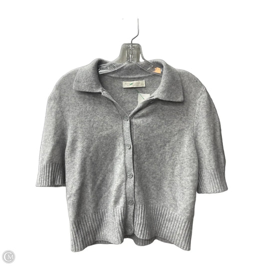 Top Short Sleeve By Abercrombie And Fitch In Grey, Size: L