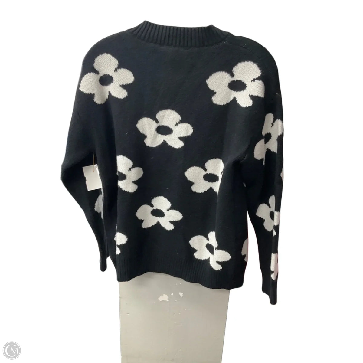Sweater By Vine & Love In Black & White, Size: S
