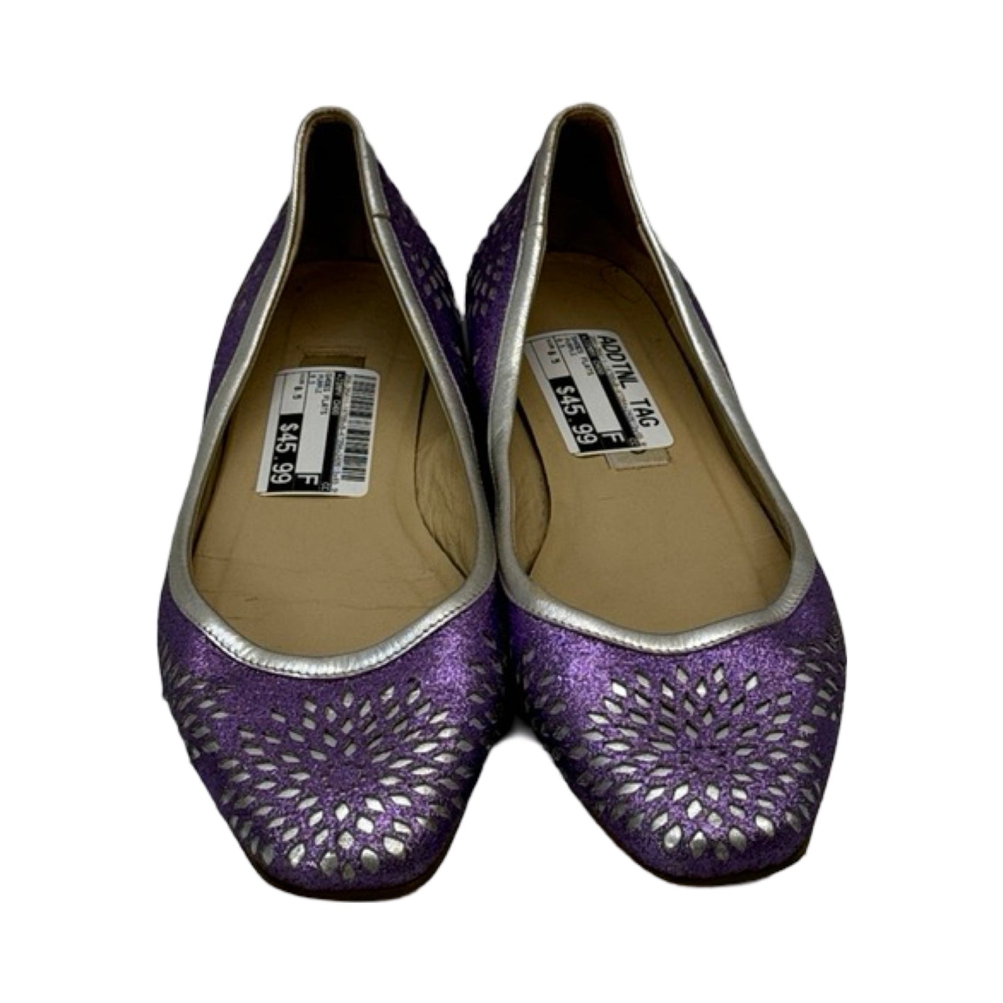 Purple Shoes Flats Jimmy Choo, Size 8.5