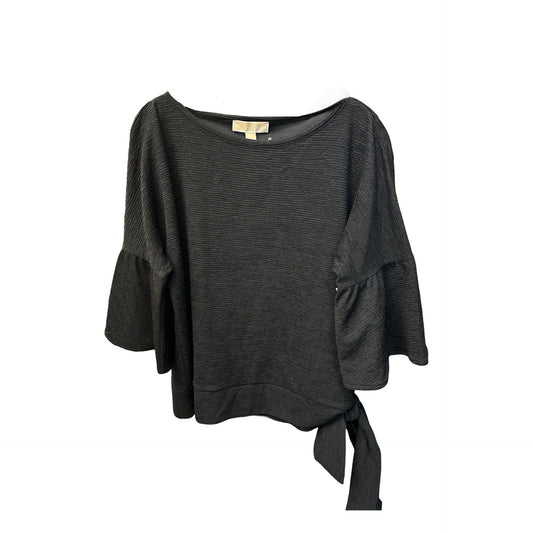 Top Long Sleeve By Michael By Michael Kors In Black, Size: Xl