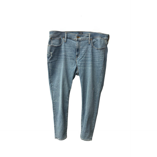 Jeans Skinny By J. Crew In Blue Denim, Size: 18