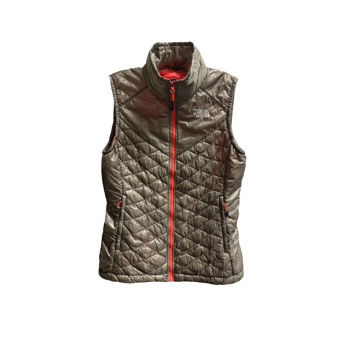 Vest Puffer & Quilted By The North Face In Grey, Size: S