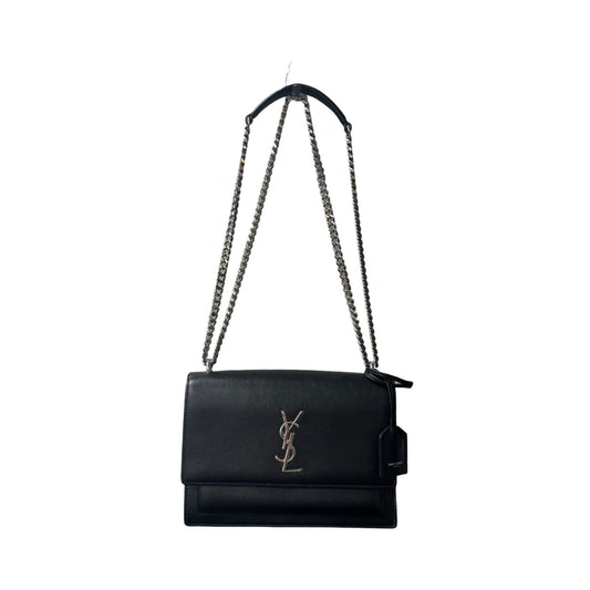 Sunset Crossbody Luxury Designer in Black By Yves Saint Laurent, Size: Small