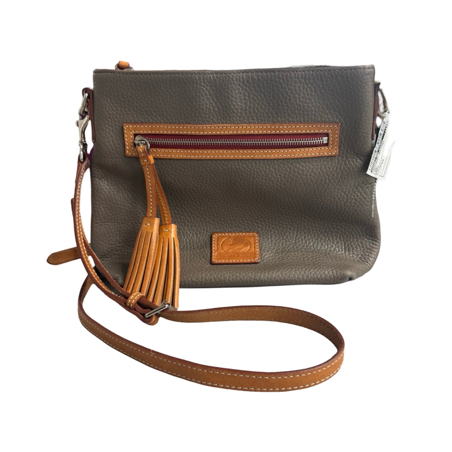 Crossbody Designer By Dooney And Bourke in Grey, Size: Small