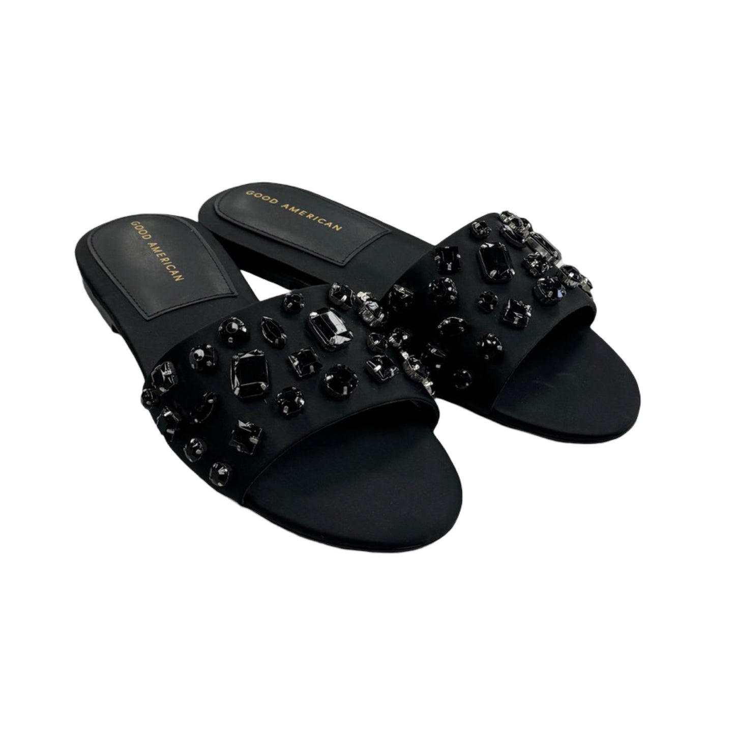 Sandals Flats By Good American In Black, Size: 8