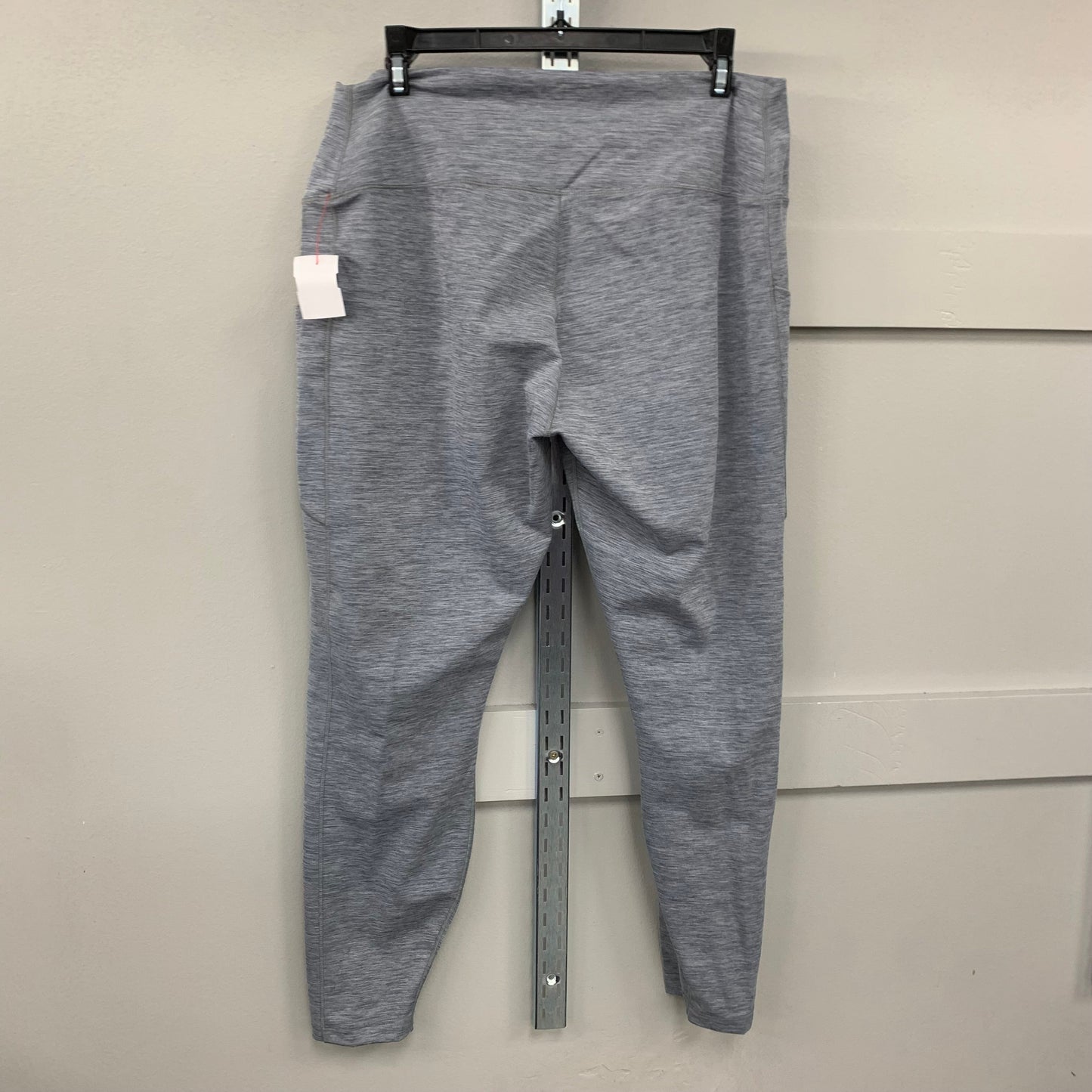 Athletic Leggings By Nike Apparel In Grey, Size: Xxl