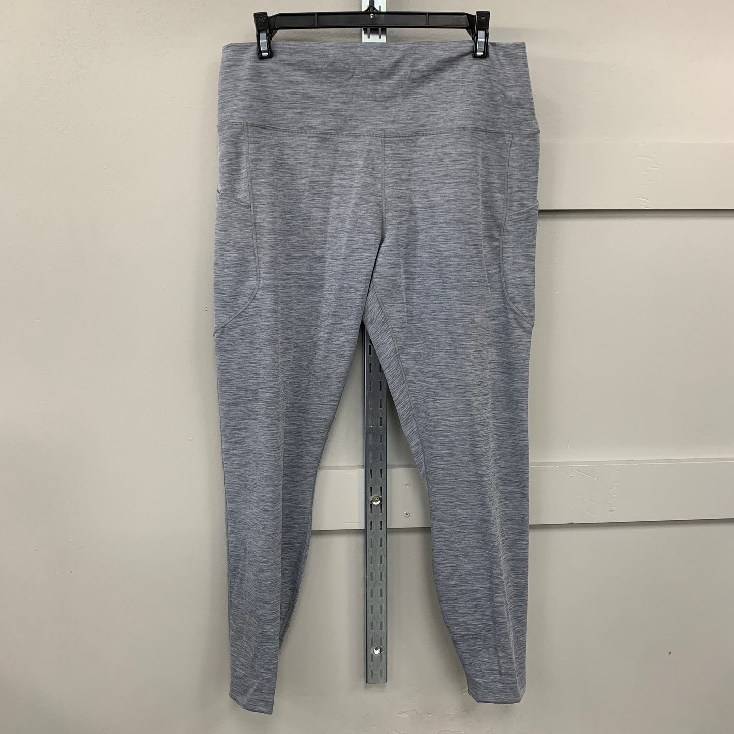 Athletic Leggings By Nike Apparel In Grey, Size: Xxl