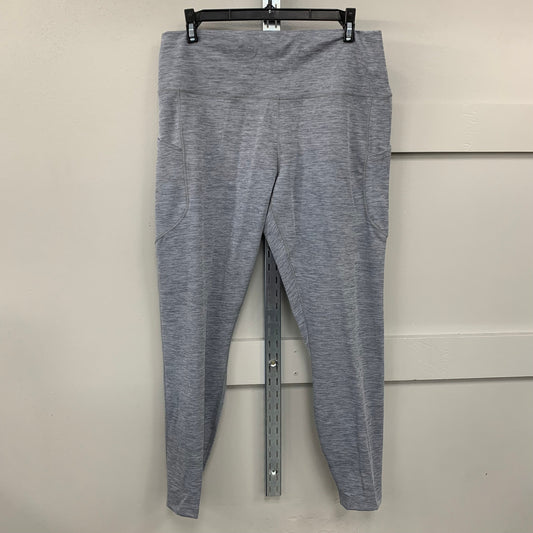 Athletic Leggings By Nike Apparel In Grey, Size: Xxl