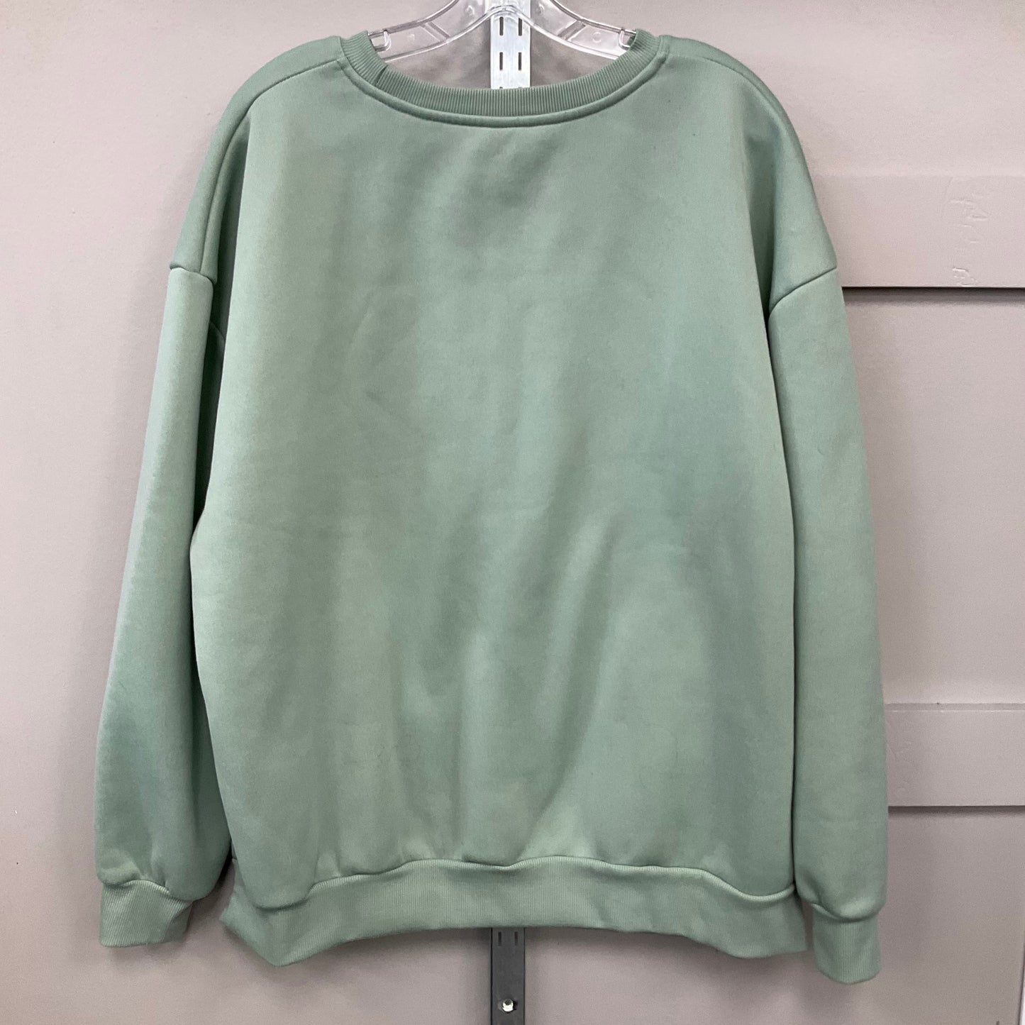 Sweatshirt Crewneck By Shein In Green, Size: 3x