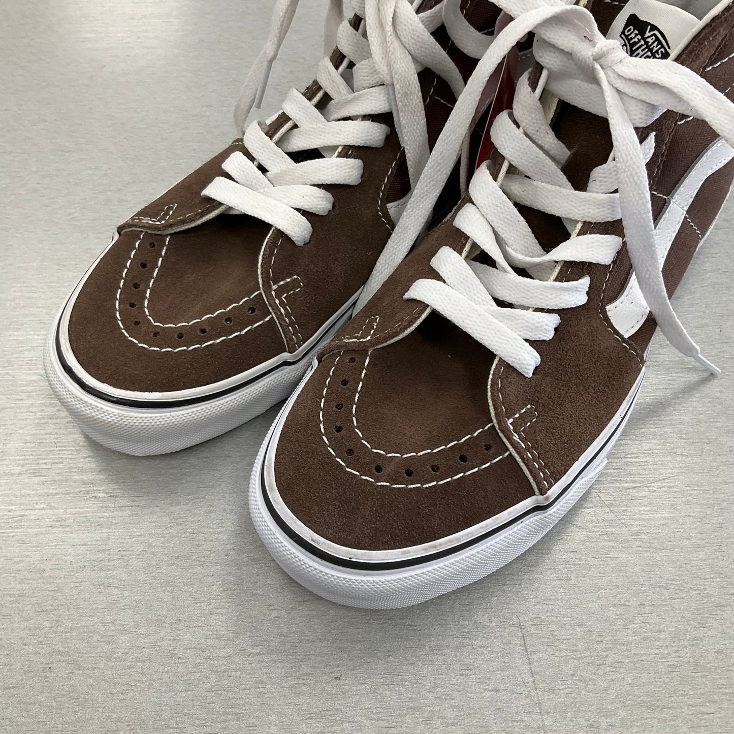 Shoes Sneakers By Vans In Brown, Size: 7