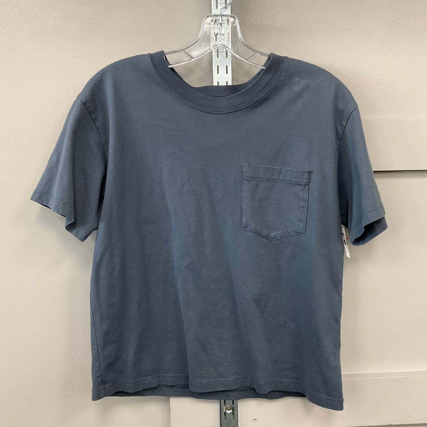 Top Short Sleeve Basic By Time And Tru In Blue, Size: M