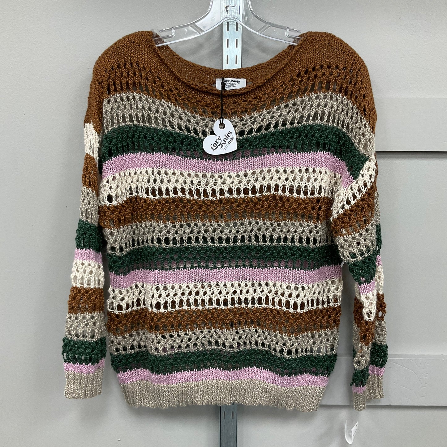 Sweater By Love Knits In Multi-colored, Size: Xl