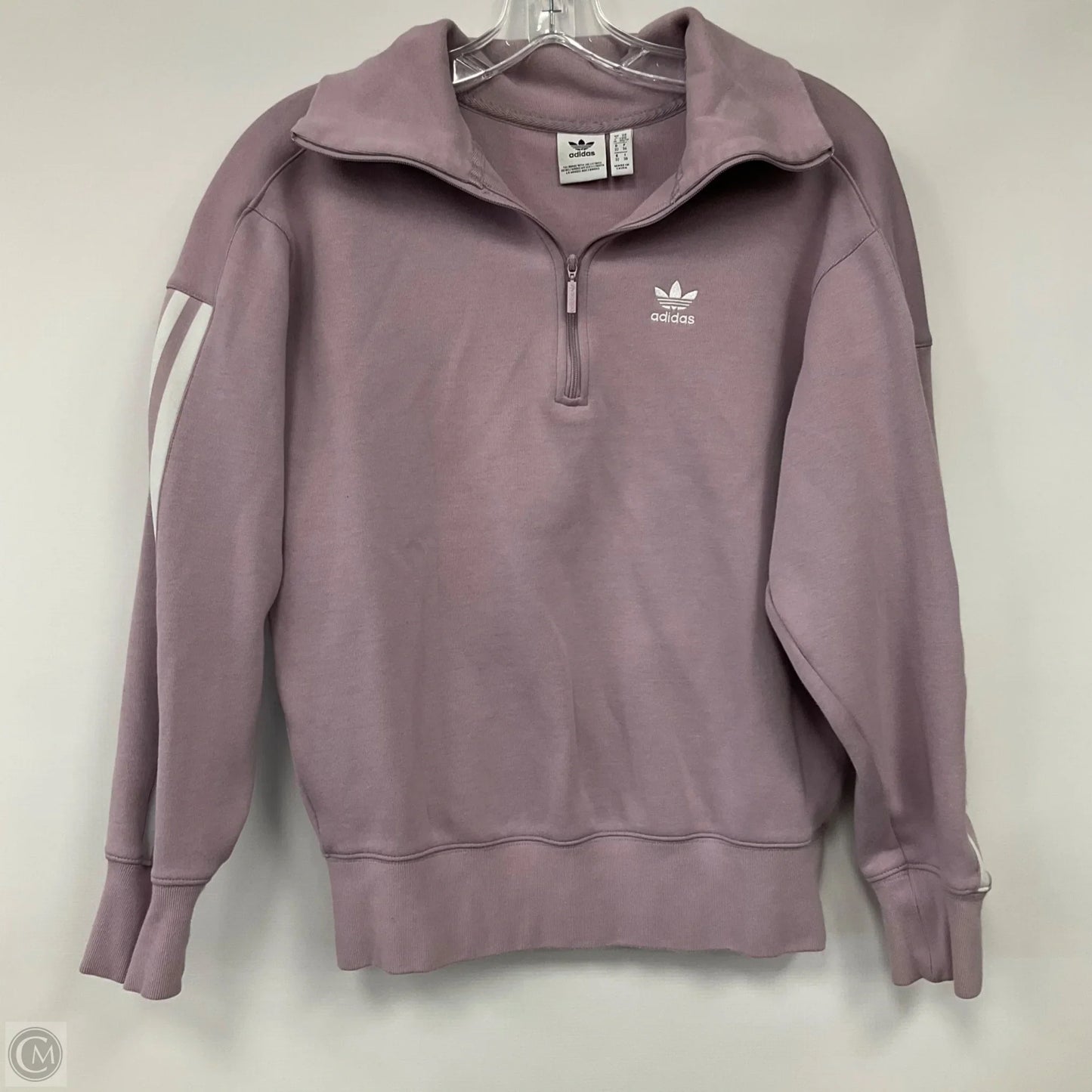 Sweatshirt Collar By Adidas In Purple, Size: Xs