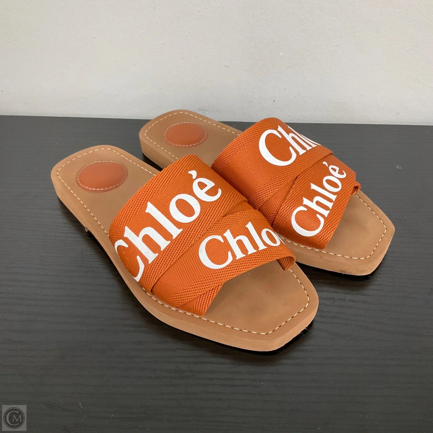 Sandals Luxury Designer By Chloe In Brown, Size: 6