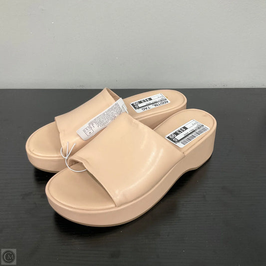 Sandals Heels Wedge By Old Navy In Tan, Size: 7