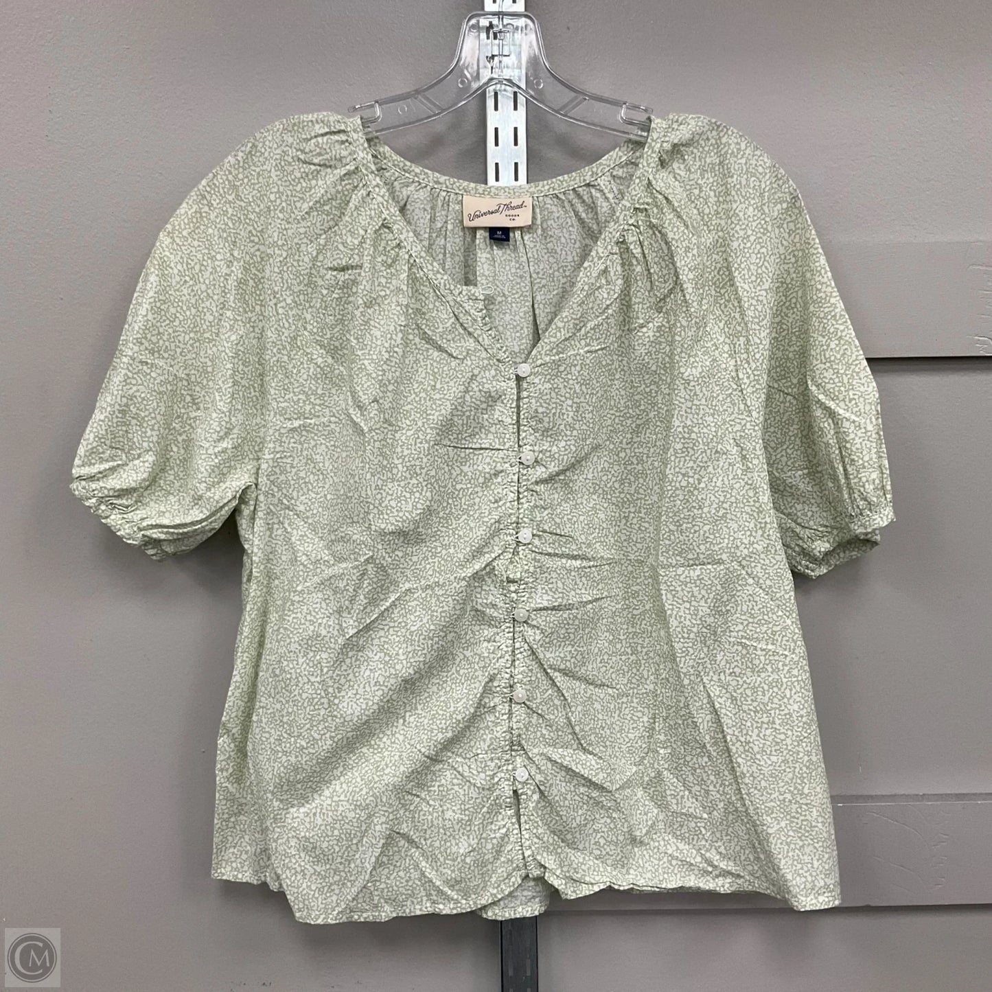 Top Short Sleeve By Universal Thread In Green, Size: M