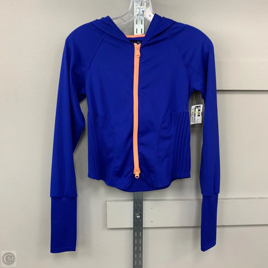 Athletic Jacket By Free People In Blue, Size: Xs