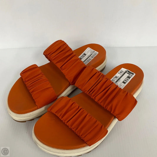 Sandals Flats By Sorel In Orange, Size: 8.5