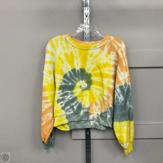 Sweatshirt Crewneck By Agolde In Tie Dye Print, Size: S