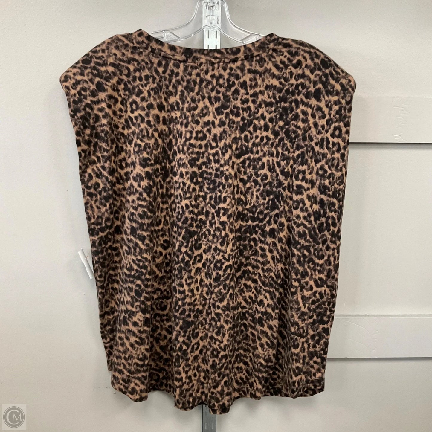 Top Sleeveless By Good American In Animal Print, Size: 2x