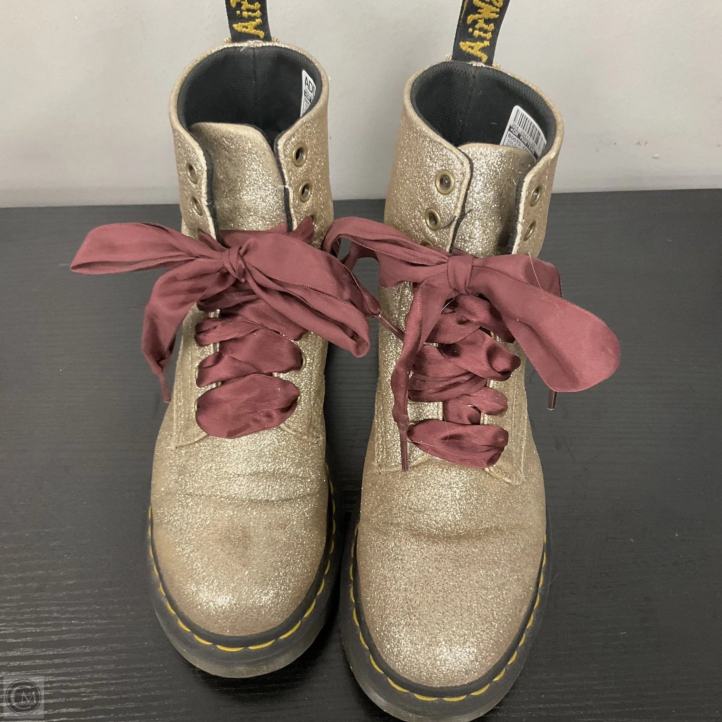 Boots Combat By Dr Martens In Gold, Size: 7