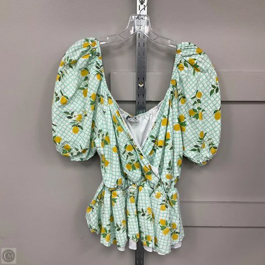 Top Short Sleeve By Arula In Green, Size: 2x