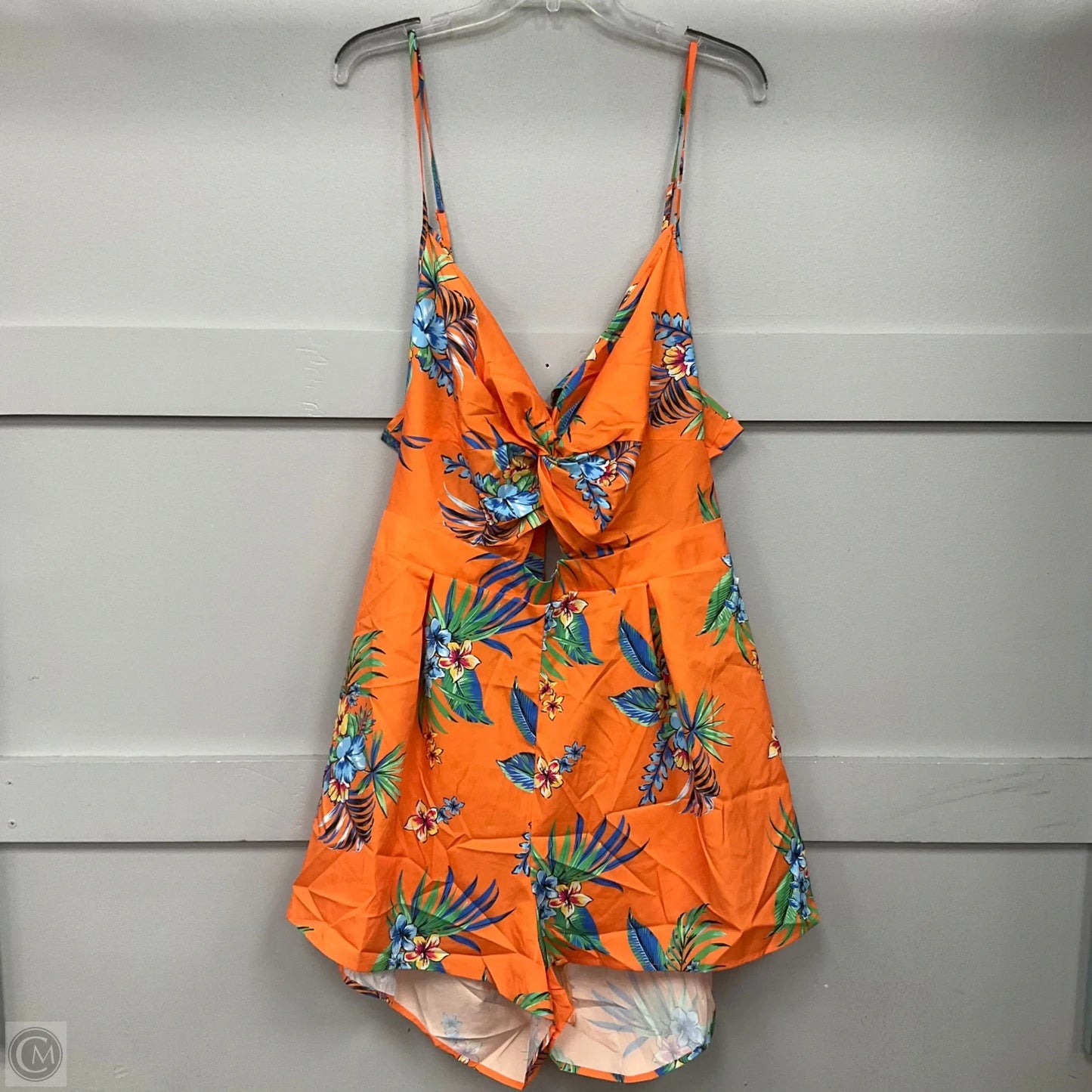 Romper By Shein In Orange, Size: 4x