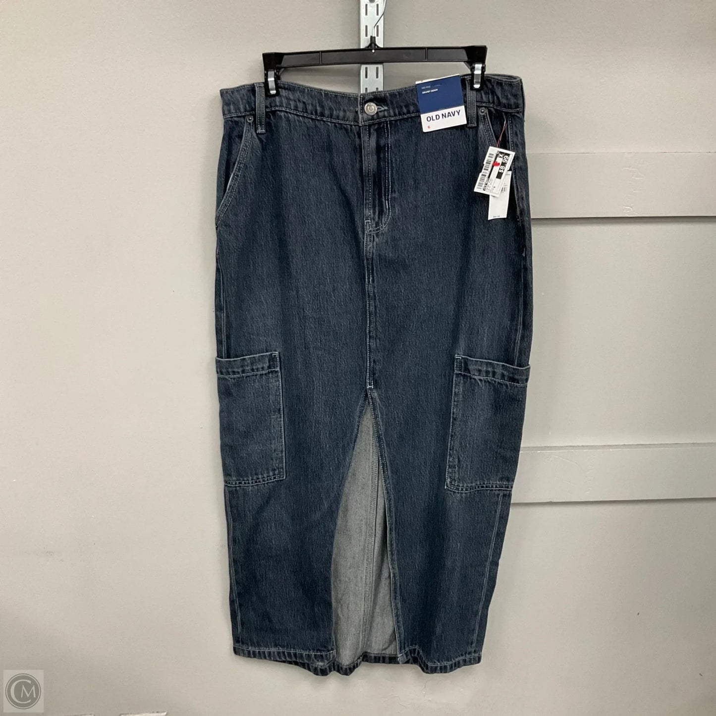 Skirt Midi By Old Navy In Blue Denim, Size: 6