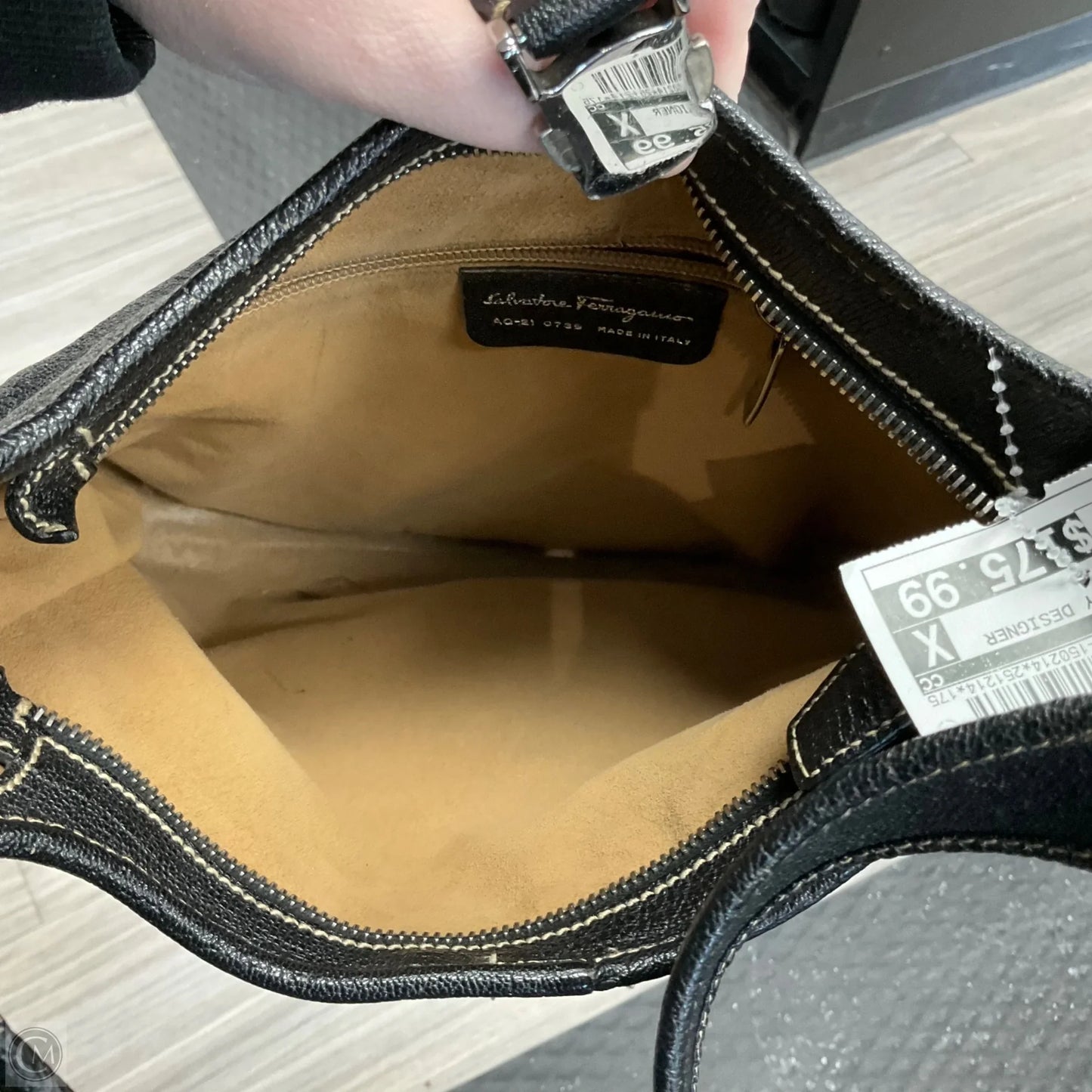 Handbag Luxury Designer By Ferragamo, Size: Small