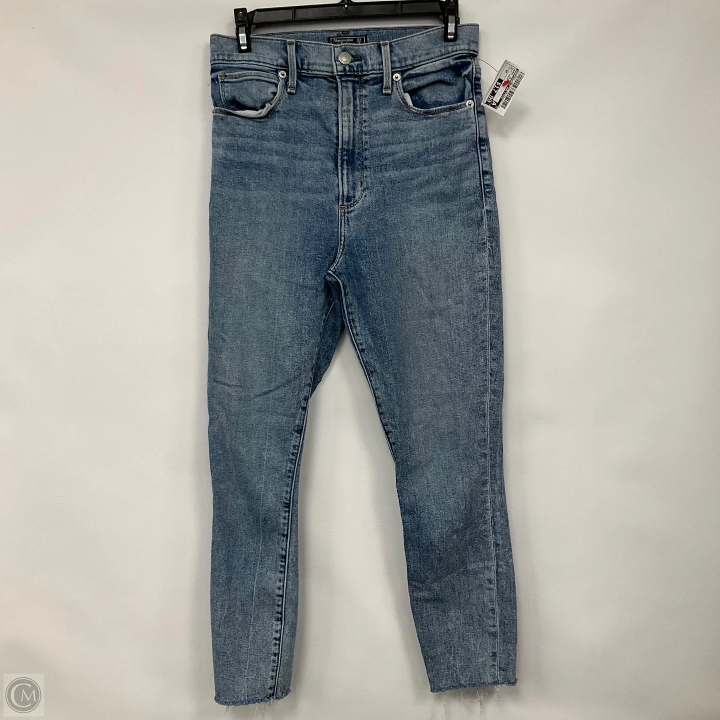 Jeans Skinny By Abercrombie And Fitch In Blue Denim, Size: 4p