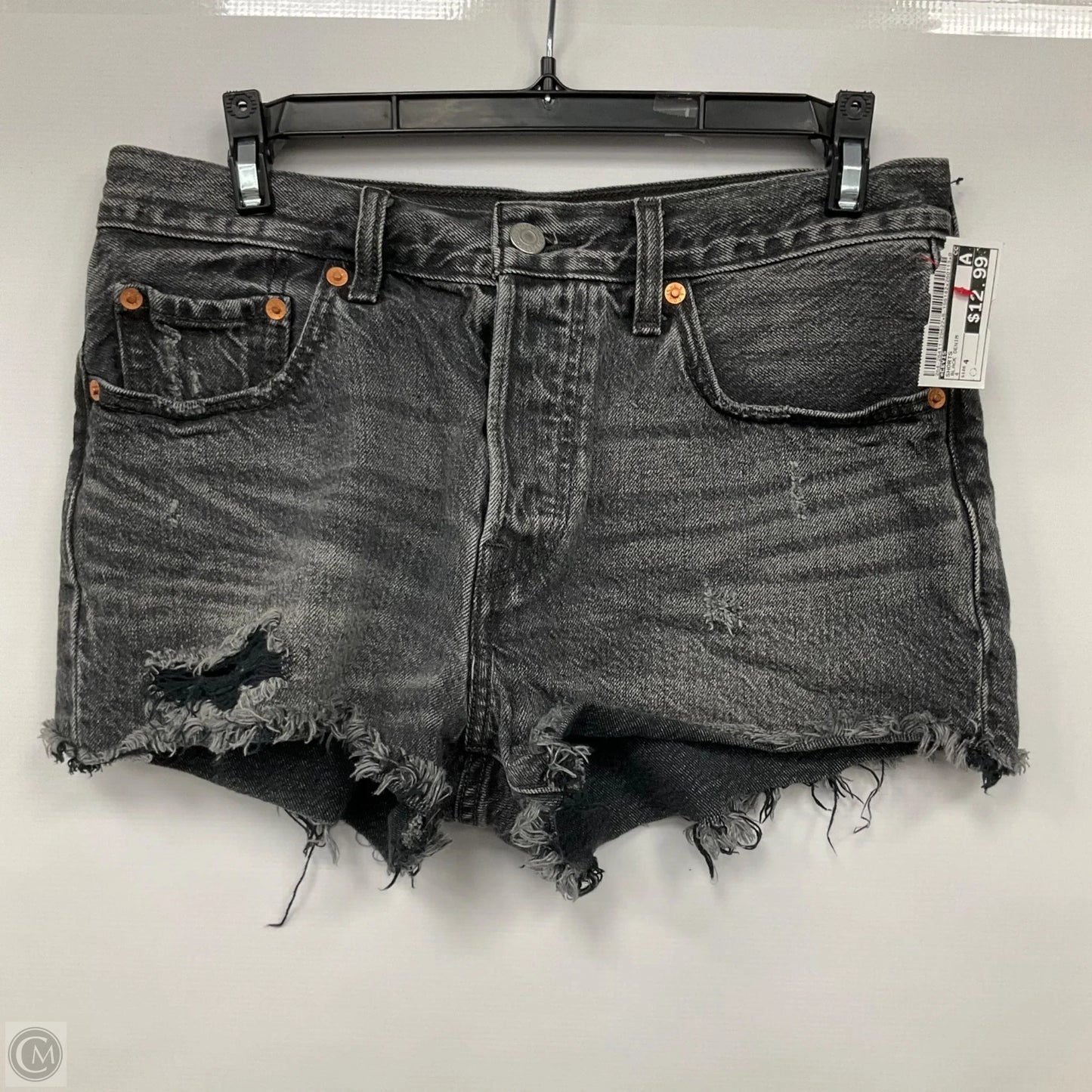 Shorts By Levis In Black Denim, Size: 4