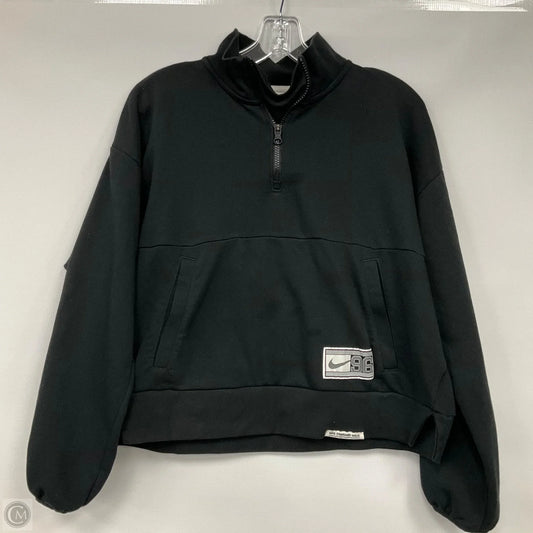 Sweatshirt Collar By Nike Apparel In Black, Size: M