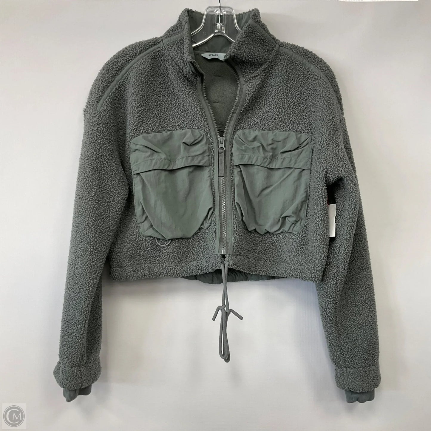 Jacket Faux Fur & Sherpa By Flx In Green, Size: Xs