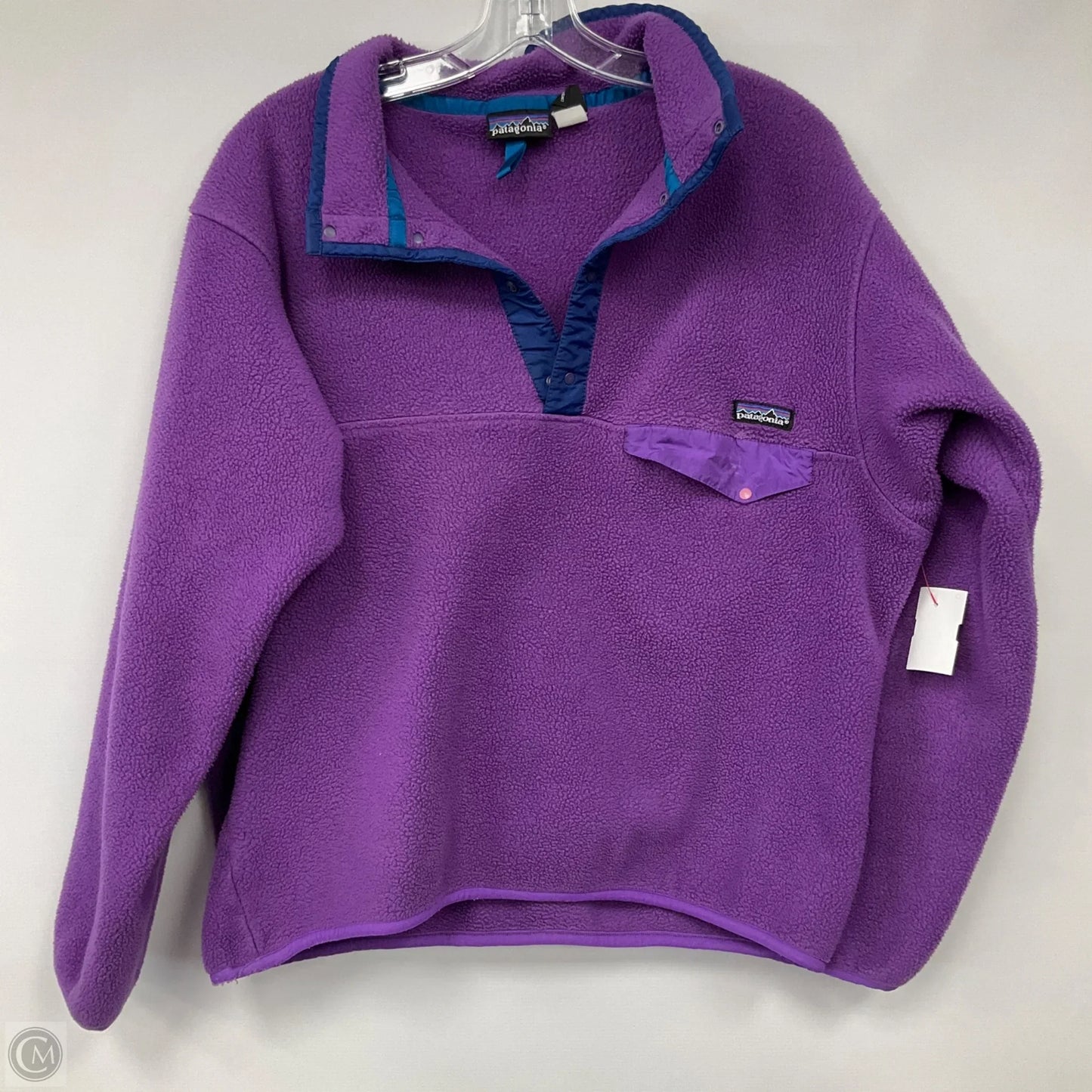 Sweatshirt Collar By Patagonia In Purple, Size: L
