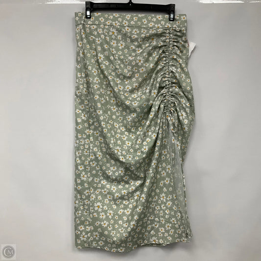 Skirt Midi By Shein In Floral Print, Size: M