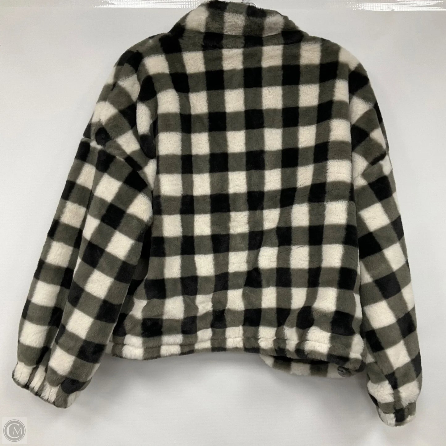 Jacket Faux Fur & Sherpa By As Revival In Plaid Pattern, Size: S