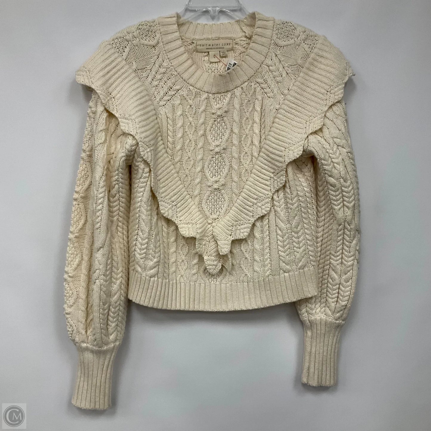 Sweater By Saltwater Luxe In Cream, Size: L