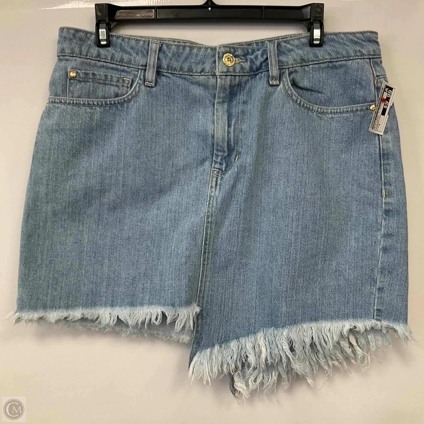 Skirt Mini & Short By Guess In Blue Denim, Size: 8