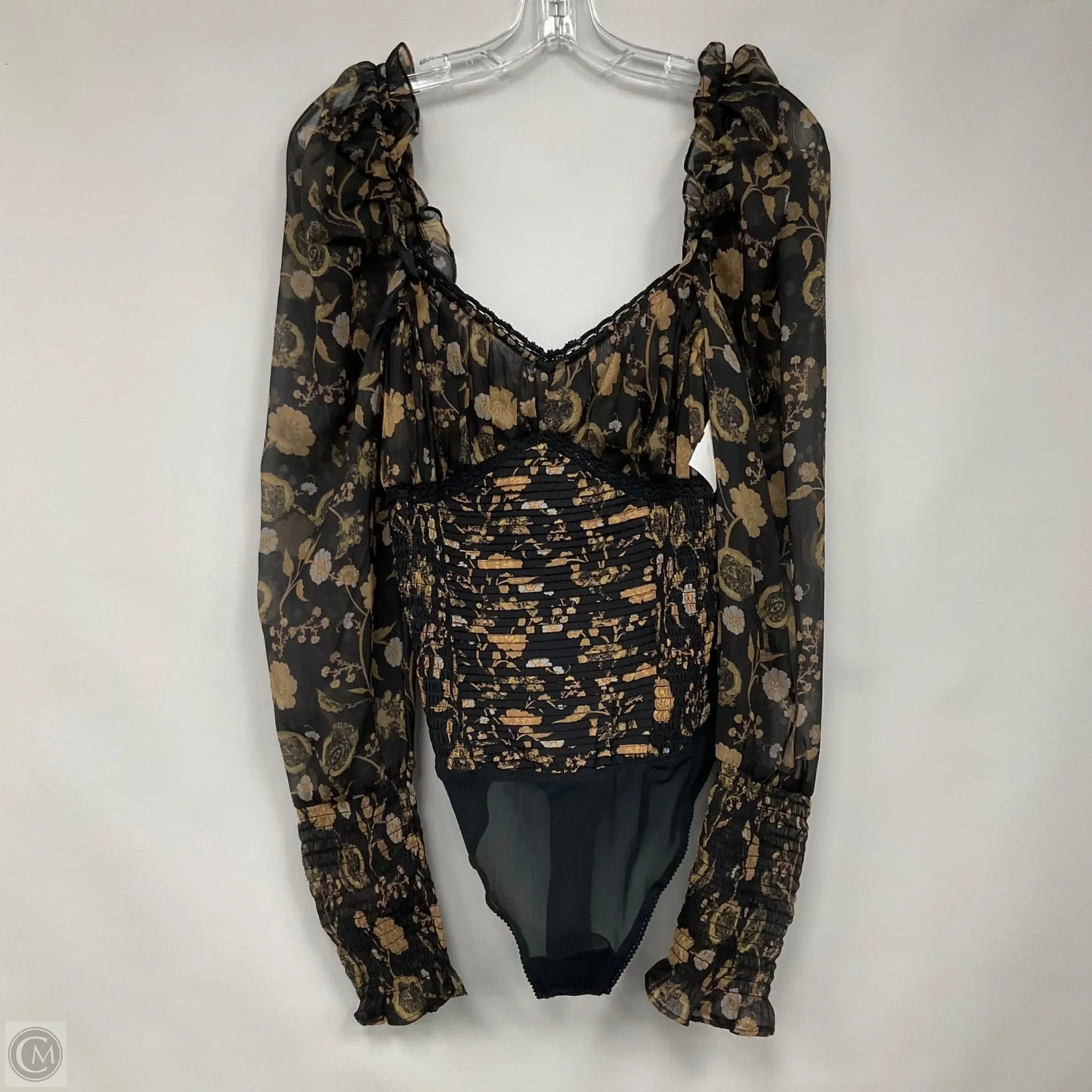 Bodysuit By Free People In Floral Print, Size: M
