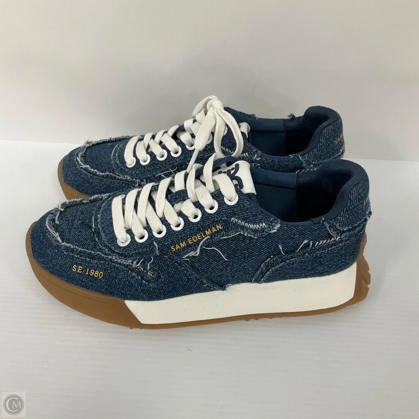 Shoes Sneakers By Sam Edelman In Blue Denim, Size: 7