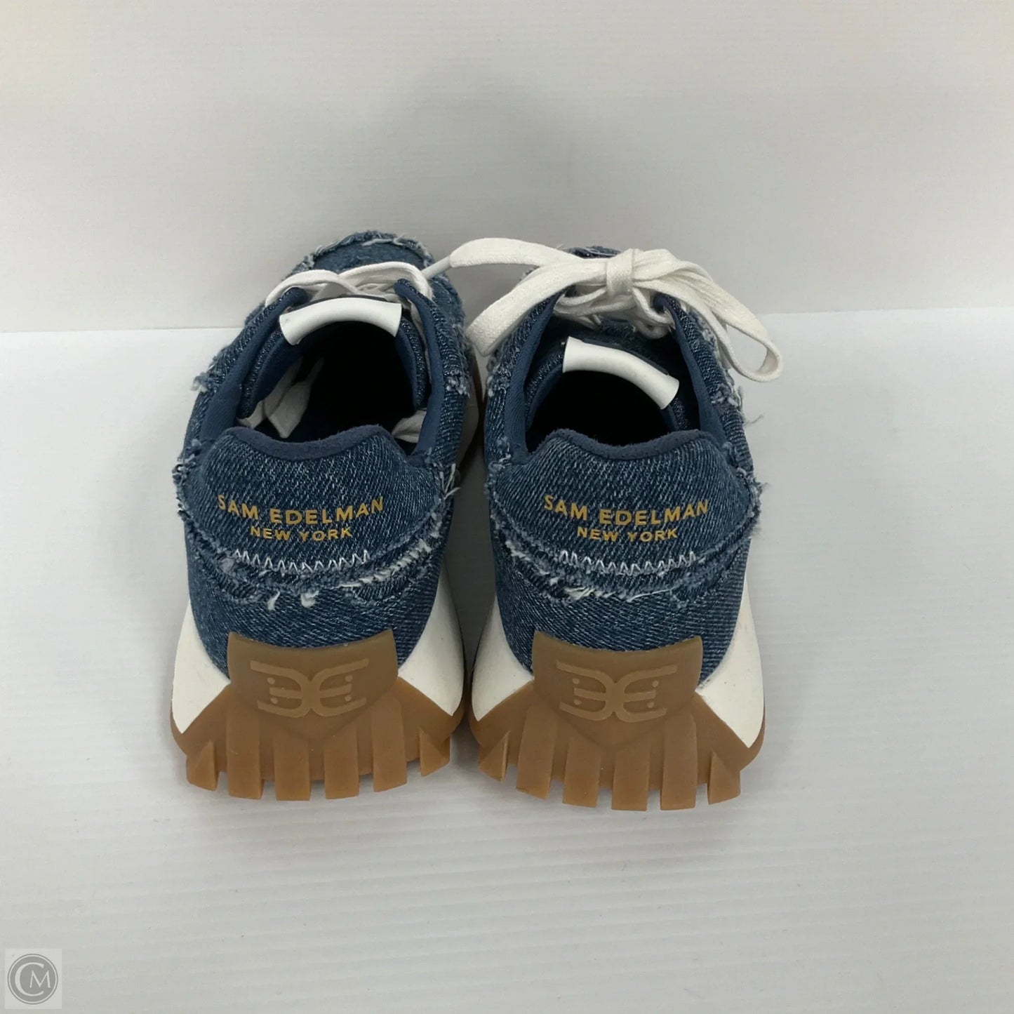 Shoes Sneakers By Sam Edelman In Blue Denim, Size: 7