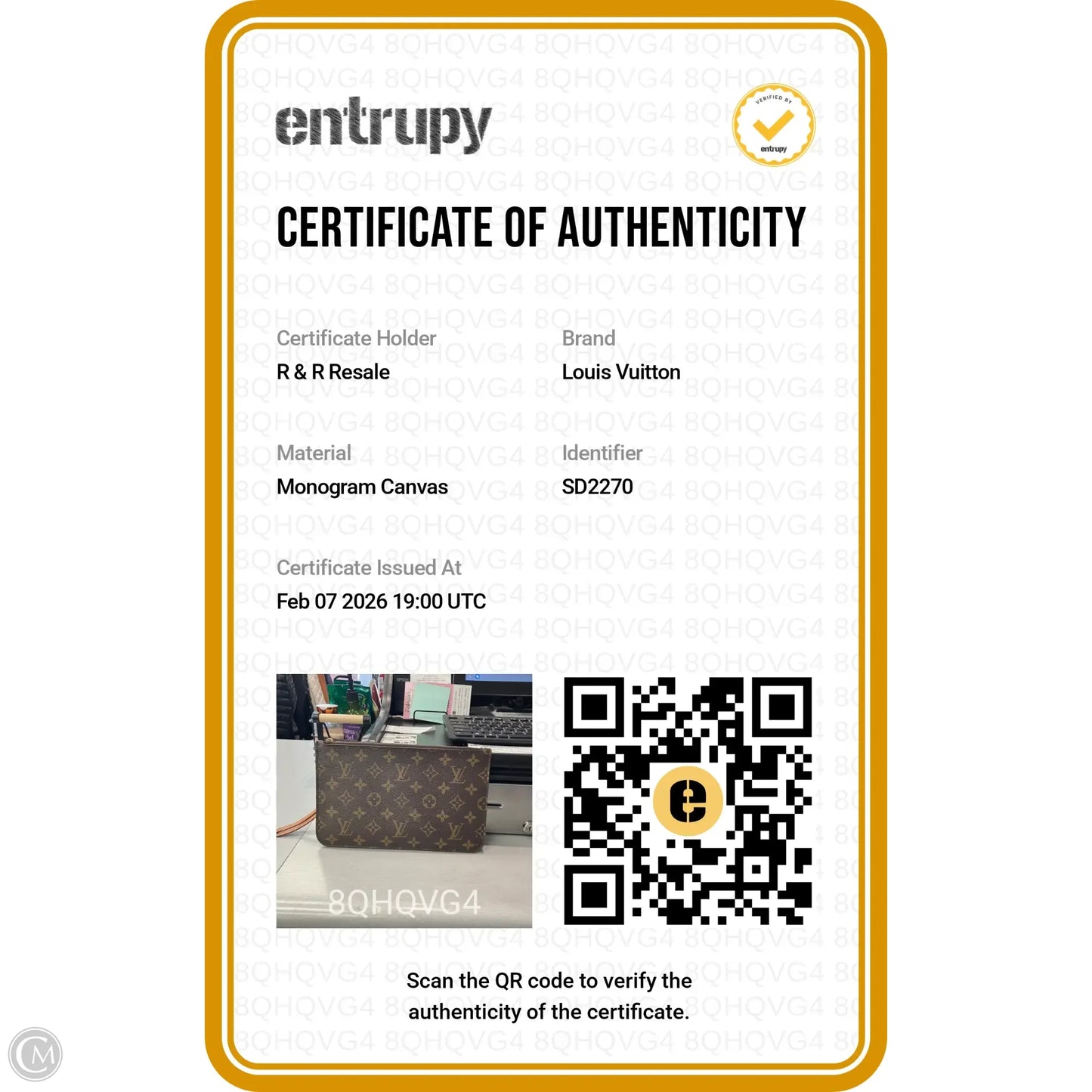 Wristlet Luxury Designer By Louis Vuitton, Size: Medium