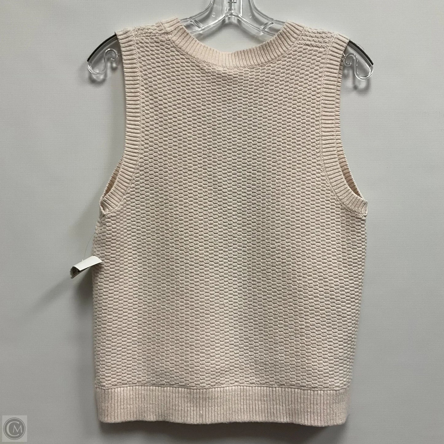 Vest Sweater By Hem & Thread In Cream, Size: M