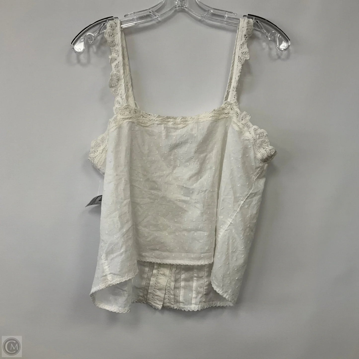 Top Sleeveless By Abercrombie And Fitch In Cream, Size: Xl